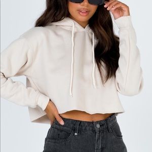 Princess Polly Dolfi Hoodie Stone